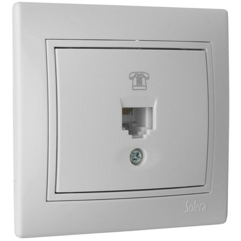 Presa RJ11 83x81 bianca SOLERA ERP84U