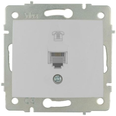 Presa RJ11 Europa Serie 83x81 bianca SOLERA ERP84