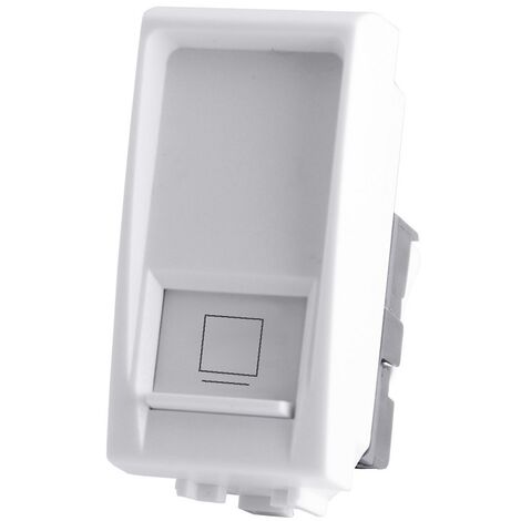 Modulo presa ethernet CAT5E RJ45, serie Space, grigio, compatibile con  serie BTicino Living - Ettroit LG2355