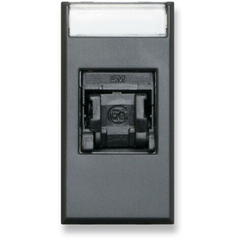 Presa rj45 cat6 utp tekla s44 colore grigio 1 modulo ave 445029c6