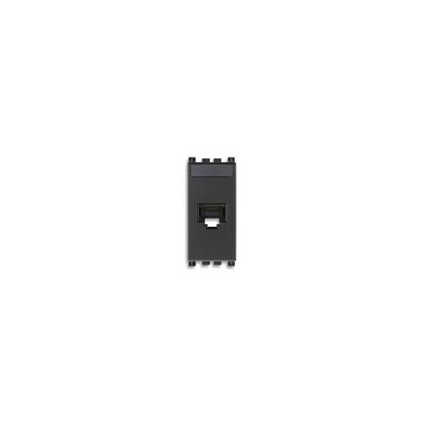 Presa RJ45 Con Connettore NetSafe Cat6 Serie Civile Vimar Arkè Grigio Cod. 19339.13