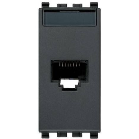 Presa RJ45 Netsafe Cat5e UTP grigio Vimar Eikon 20339.11