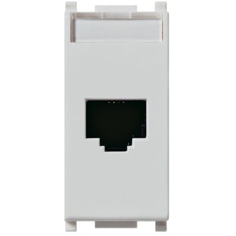 Presa RJ45 netsafe Cat6e UTP Vimar plana silver 14339.15.SL