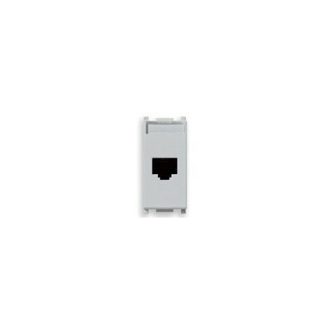 Presa RJ45 Vimar Plana Silver Netsafe Cat5 UTP 14339.4.SL