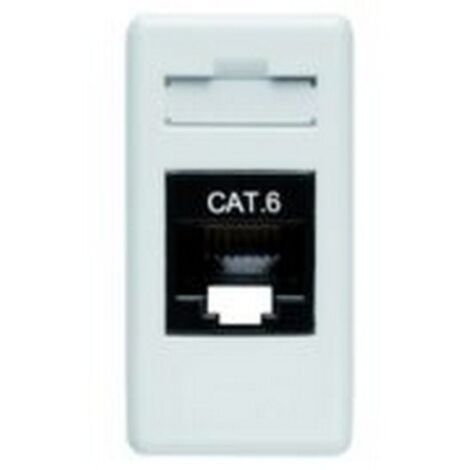 Presa RJ454 Coppie Categoria 6 Utp 1 Modulo System White