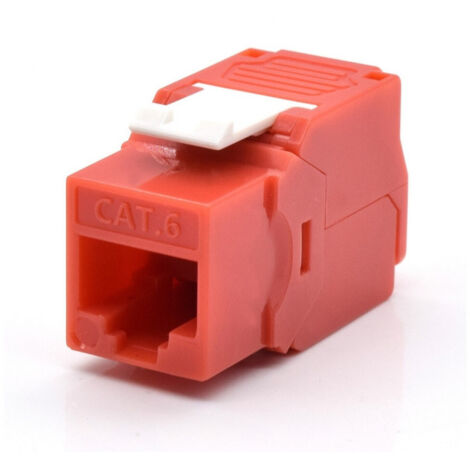 PRESA RJ45U CAT.6 ROSSO