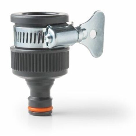 Presa rubinetti lisci gf in plastica per giardino con fascetta