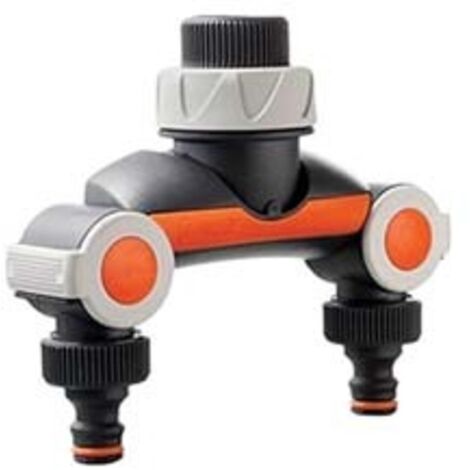 PRESA RUBINETTO A 2 VIE CON REGOLATORE-MODERATORE- - ø 3/4 mm.20x27 - sfuso c/cartellino - 80043073 - 2 pezzi GF