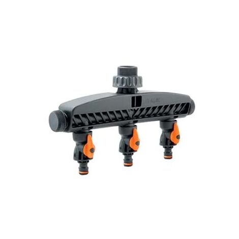 PRESA RUBINETTO A 5 VIE CON 3 RUBINETTI DI REGOLAZIONE- - ø 3/4 mm.20x27 - blister - 80005072 - 1 blister GF