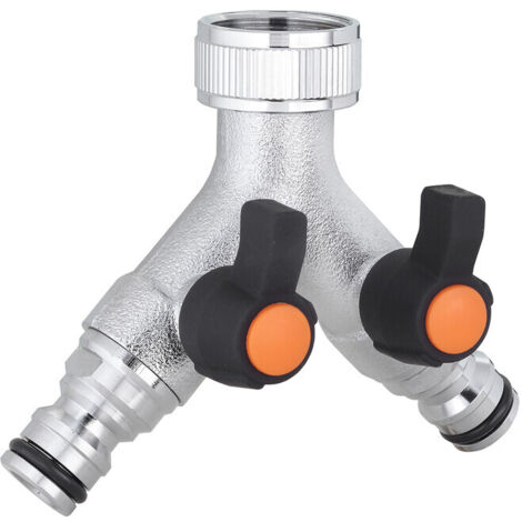 PRESA RUBINETTO A DUE VIE REGOLABILI METAL 9602- 1,0 pz