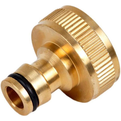 PRESA RUBINETTO INNESTO RAPIDO OTTONE TUBO ACQUA GIARDINO 1" IL CAMPO