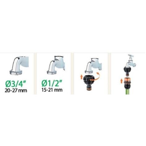 PRESA RUB.MULTIPLA 1/2-3/4 SET 5 PEZZI - CLABER