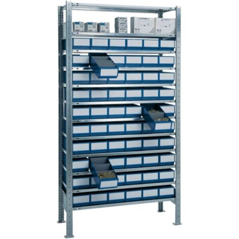 Presa Scaffale H2000xb1000xt400mm Portafoglio 12 Pavimenti in acciaio 60 x L 400mm blu