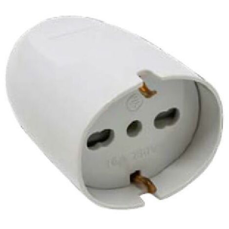PRESA SCHUKO BIPASSO 16A BIANCO MAURER - CF. BUSTA
