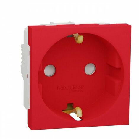 Presa schuko Schneider rossa NU303703