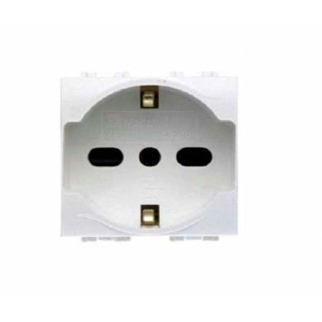 PRESA SCHUKO + SICUREZZA AQUA MARLANVIL - VOLT 250 A 10/16 2P+T - 6 pezzi