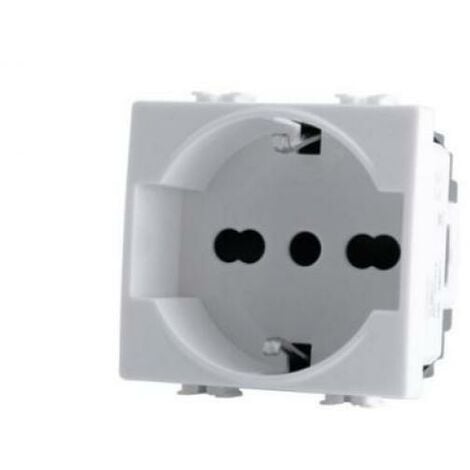 MAPAM Presa schuko unel joy compatibile con bticino matix am5440/16 16a - 514b