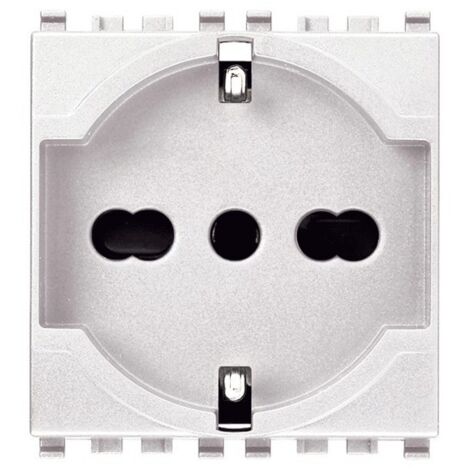 Presa schuko universale Vimar Eikon bianco 2+T 10/16A 20210.B
