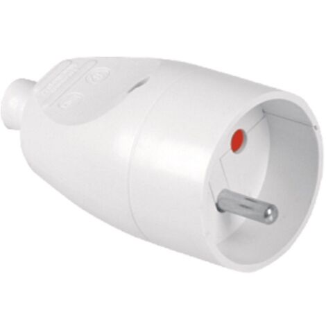 PRESA SINGOLA 16A 250V STACCABILE CON/CON BIANCO - VT-302-0011