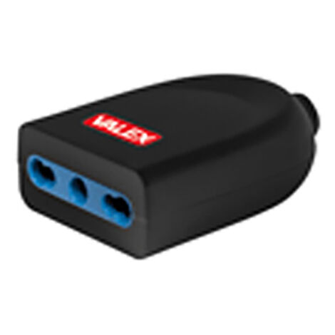 Presa singola bipasso femmina 16A nera standard universale VALEX 1140026