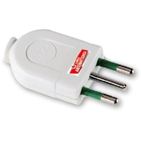 Presa Spina Adattatore Antibatterica, 2P+T 10A