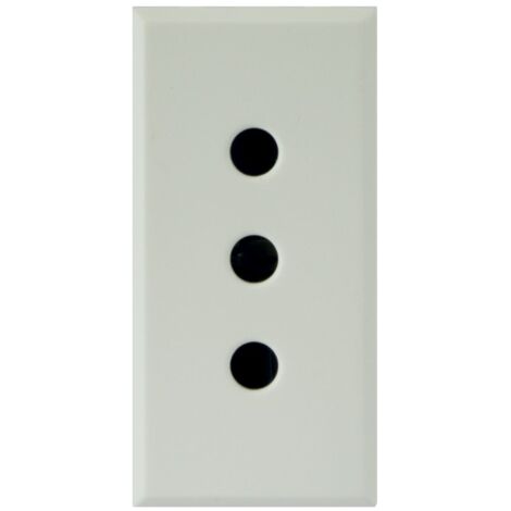 Presa standard 2P+T 10A P11 1 modulo Bianco Whitek Ave 446006TS
