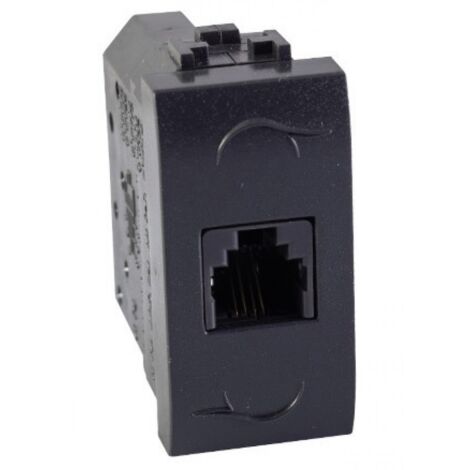 PRESA TELEFONICA LIVING PLUS RJ11-4C GRIGIO MAURER