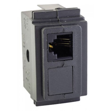 PRESA TELEFONICA LIVING STANDARD RJ11-4C GRIGIO MAURER