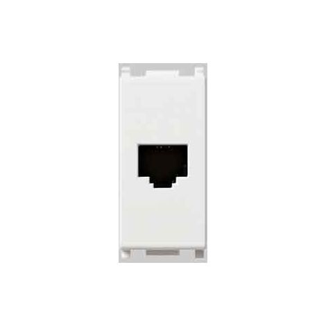 PRESA TELEFONICA RJ11 'PLANA' VIMAR Plug 6/4 - Col. Bianco - VIMAR