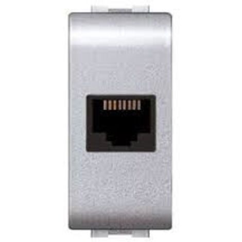 Presa Telefonica Rj11-Rj12 Autocrimpante Mylife ( ELETTROCANALI cod. ECL4082WH )