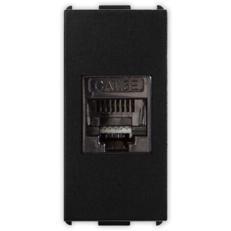 Presa telefonica RJ45 Cat.5E non schermato Nero Pixia Master 14218