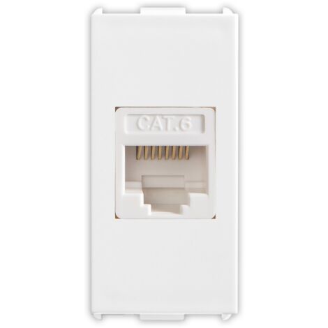 Presa telefonica RJ45 Cat.6 non schermato Bianco Pixia Master 11220