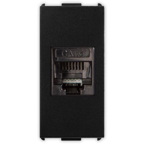 Presa telefonica RJ45 Cat.6 non schermato Nero Pixia Master 14220