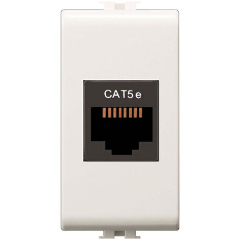 Presa telefonica rj45 easy cat 5e utp - bianco