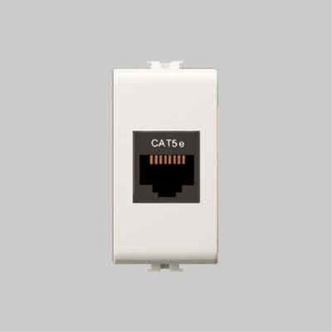 Presa telefonica rj45 'easy' cat 5e utp - bianco EC ELETTROCANALI