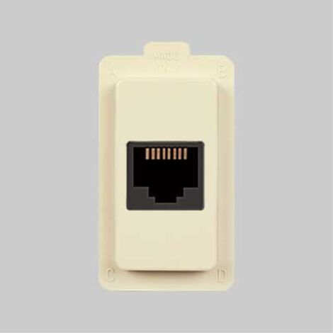 Presa telefonica 'tondo' rj11 plug 6/4 EC ELETTROCANALI