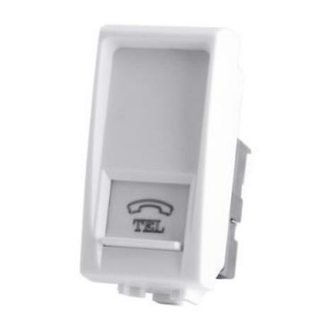 Presa telefono art compatibile con bticino livinglight n4258/11n bianco -828b