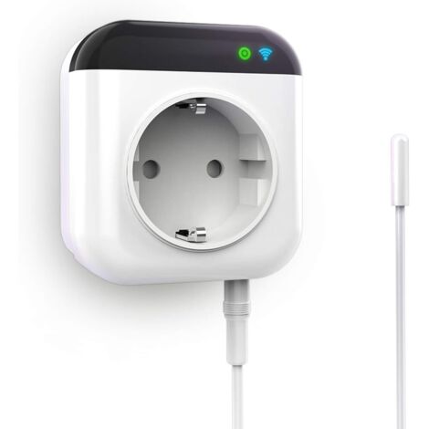 Presa termostatica WiFi programmabile con sensore, presa di controllo digitale WiFi con app
