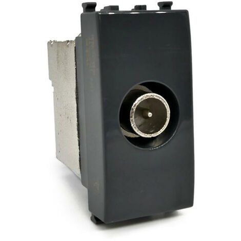 Presa tv derivata compatibile con vimar plana connettore maschio prese da incasso per moduli nero