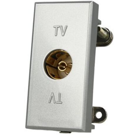 Presa TV Femmina Silver Compatibile Bticino Axolute