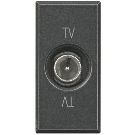 Presa Tv Passante Direzionale Axolute Antracite ( BTICINO cod. HS4202P )