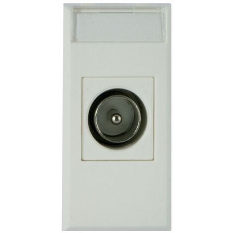Presa TV/SAT Maschio IEC diretta fino a 2400MHz S44 Bianco Ave Whitek 446096IM