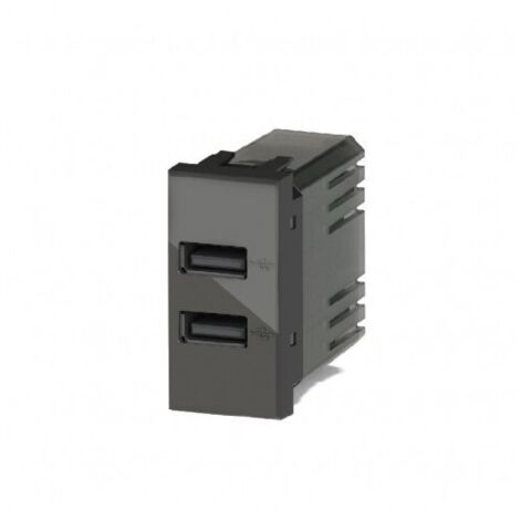 Presa Usb 2.4A Per Bt Livinglight Antracite ( 4 BOX cod. 4B.L.USB.24 )