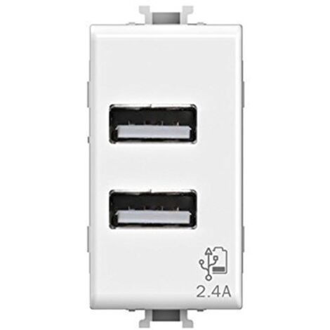 Presa Usb 2.4A Per Bticino Matix ( 4 BOX cod. 4B.AM.USB.24 )