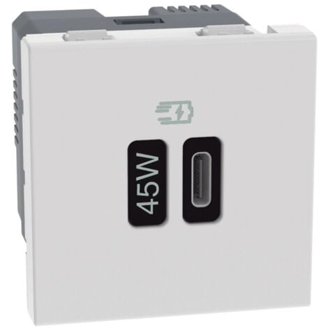 Keystone Caricatore Doppia Presa USB 2,4 A Iphone Bticino Magic Compatibile - Foto 7