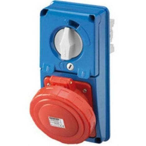 PRESA VERTICAL FIXE IP67 SANS FOND 2P+E 16A 230V 230V GW66326N