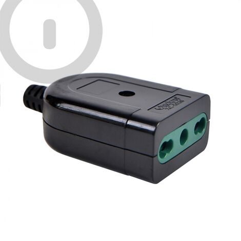 Presa Volante bipasso a 10/16A per connessione Elettrica WISDOM