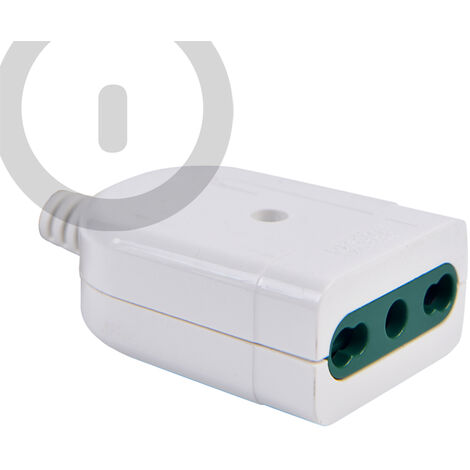 Presa Volante bipasso a 10/16A per connessione Elettrica WISDOM