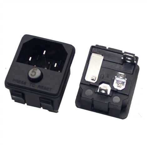 Prese di corrente serie 88D 5A C14 con interruttore di sovraccarico, 1 pezzo (Dimensioni: 15A)