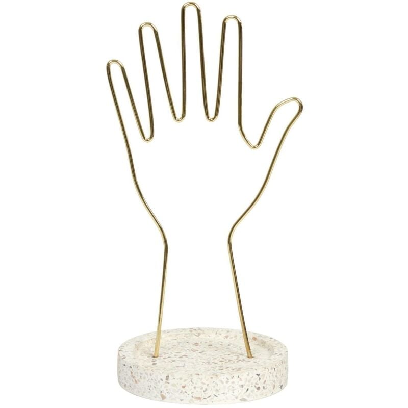 Présentoir à bijoux arty or/terrazzo